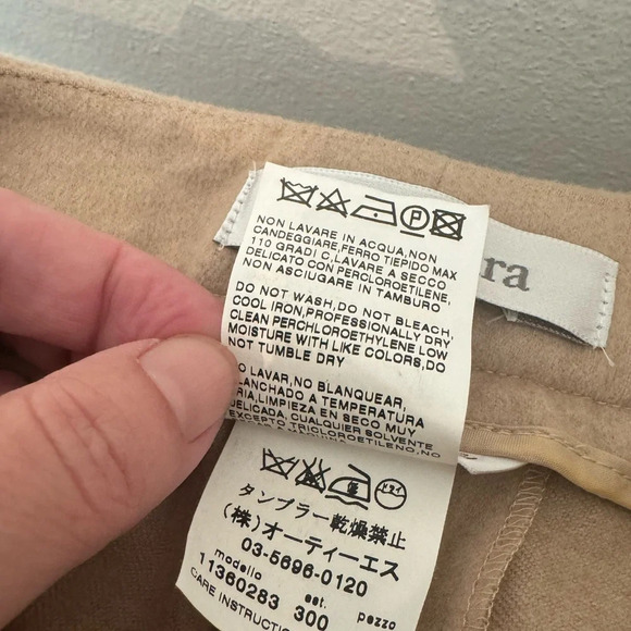 MAX MARA Italy High Rise 100% Camel Hair Trouser Dress Pant Luxury Sz 8 *FLAW* - Picture 13 of 13